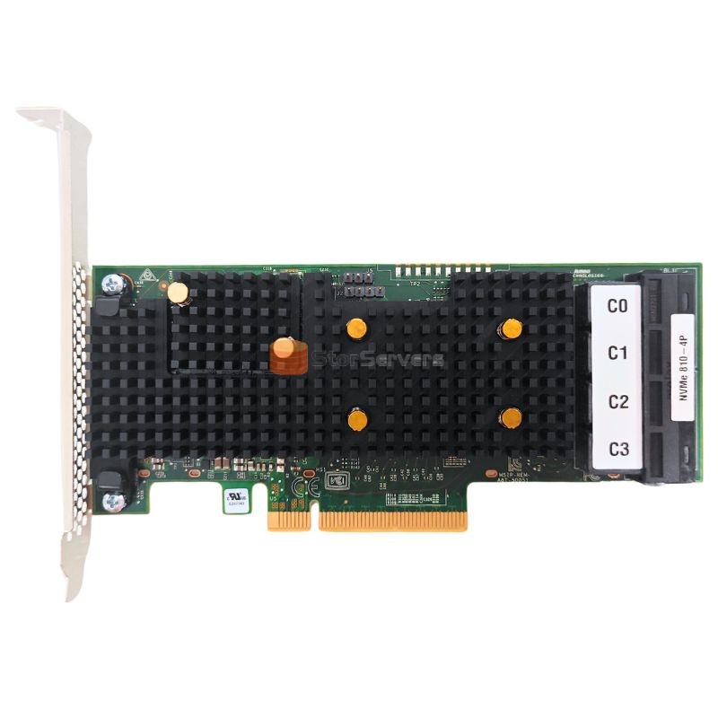SAS SATA NVMe controller 810-4P 4Y37A09719 PCIe 3.0 x4 PEX9733 32Gb/s